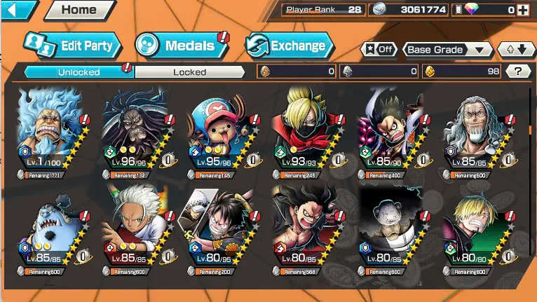 BR474-IOS+Android-5 Ex Max(Shank v4+Roger v2+Kaido+Yamato+Big Mom)+Good Medal+Support 149%+S-Bear Max+King Max+Ulti Max+Law oni Max+Craker Max+Peros Pero Max+Katakuri Max+D.Garp Max