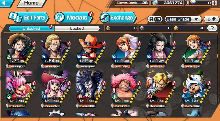 BR474-IOS+Android-5 Ex Max(Shank v4+Roger v2+Kaido+Yamato+Big Mom)+Good Medal+Support 149%+S-Bear Max+King Max+Ulti Max+Law oni Max+Craker Max+Peros Pero Max+Katakuri Max+D.Garp Max