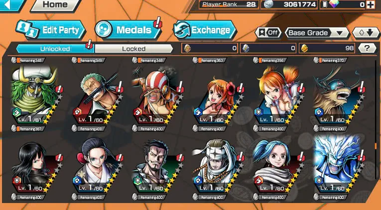 BR474-IOS+Android-5 Ex Max(Shank v4+Roger v2+Kaido+Yamato+Big Mom)+Good Medal+Support 149%+S-Bear Max+King Max+Ulti Max+Law oni Max+Craker Max+Peros Pero Max+Katakuri Max+D.Garp Max