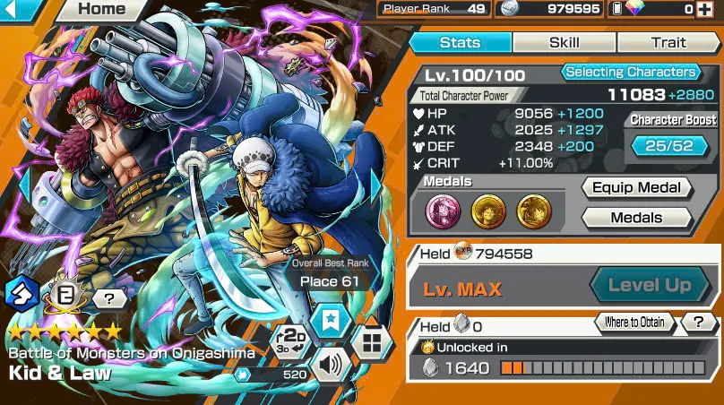 BR475-IOS+Android-Hyber Boost 32+4 Ex Max(Kuzan+Yamato Ace+Kid Law+Big Mom)+Good Medal+Support 158%+Uta v2+Uta v3+Uta v1+Jabra+Kaku+Sanji+Young Ray+King Alber+Carrot+Brook
