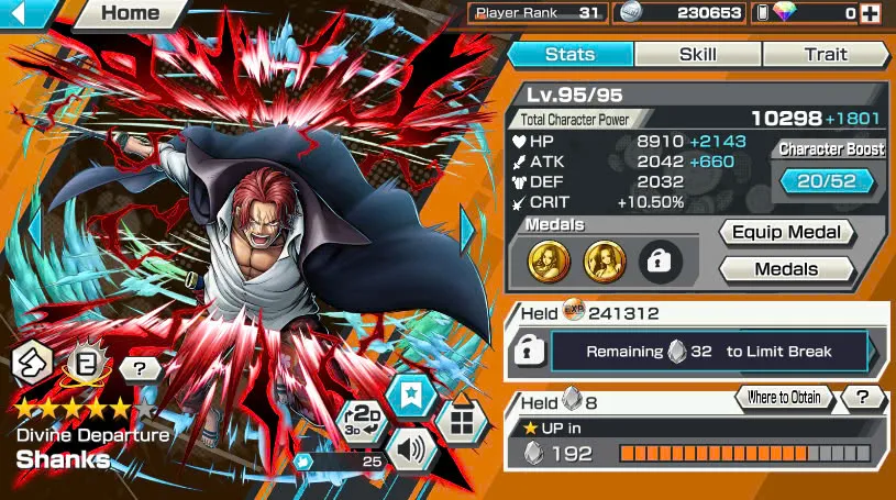 BR477-IOS+Android-4 Ex(Shank v4+Yamato Ace+Kid Law+White Beard)+Good Medal+Suppot 146%+Sanji+Rayleigh+Jabra+Uta+S-Bear+S-Hawk+Karasu