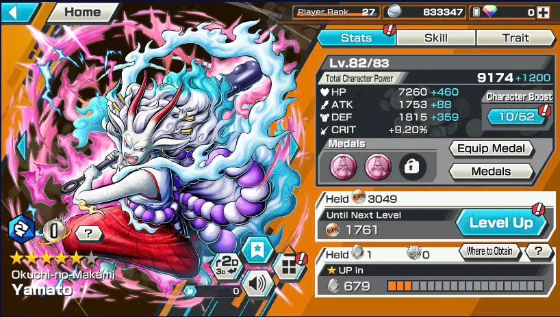 BR479-IOS+Android-Garp Full Boost+4 Ex(Kuzan+Snake+Yamato v2)+Good Medal+Support 149%+Rayleigh Max+Jabra Max+Young Ray Max+Katakuri Max+Koby+S-Bear+Pacifistar+Kuma