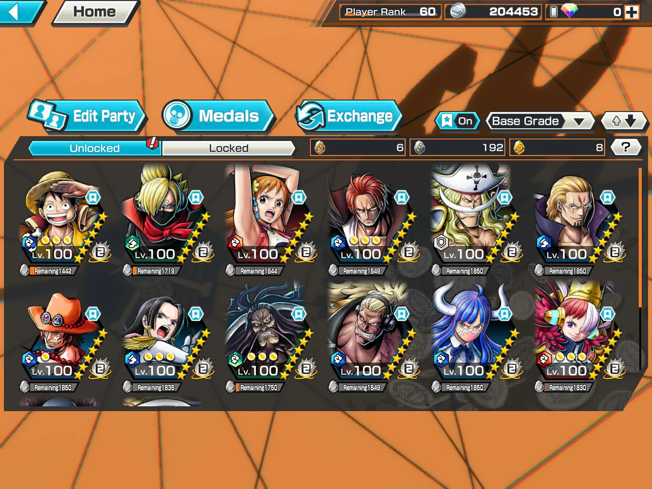 BR482-IOS+Android-Hyber Boost 43+5 Ex(Kuzan+Akainu+Luffy+White Beard+Shank v2)+Good Medal(Color Medal)+Support 162%+Bullet Max+Boa Max+Uta Max+Ulti Max+Sabo Stempede Max+Young Ray Max