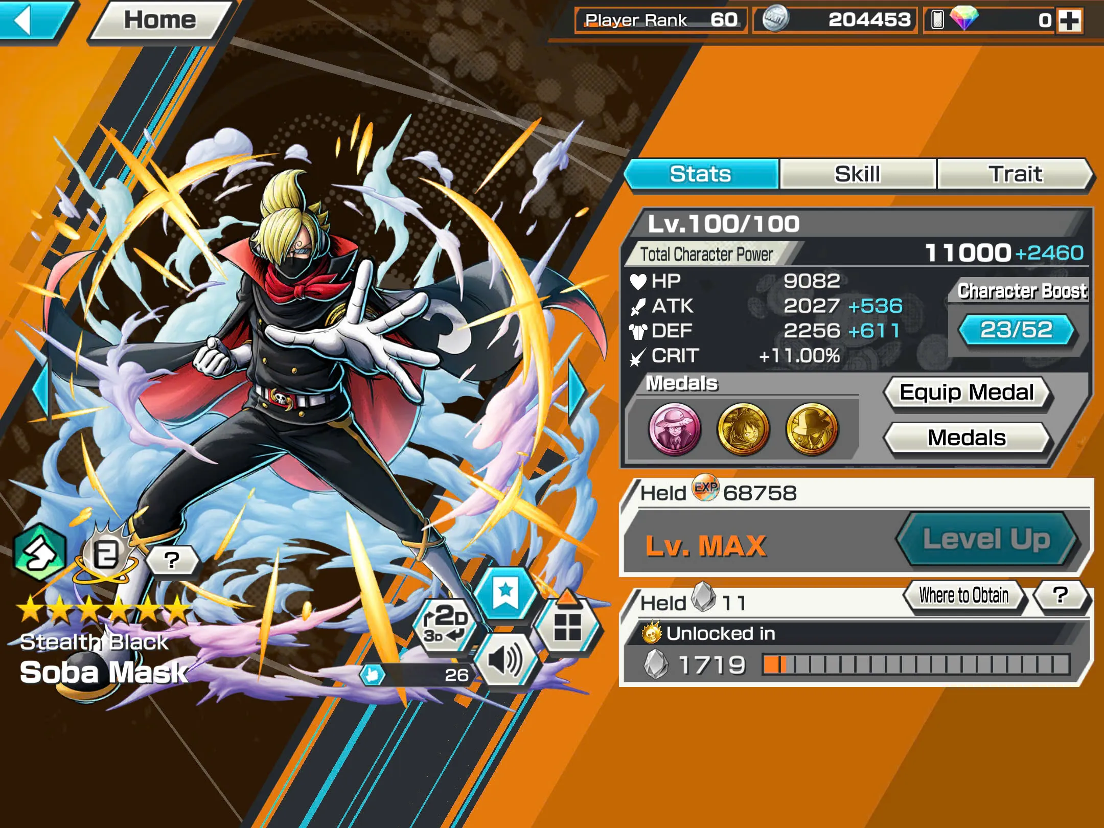 BR482-IOS+Android-Hyber Boost 43+5 Ex(Kuzan+Akainu+Luffy+White Beard+Shank v2)+Good Medal(Color Medal)+Support 162%+Bullet Max+Boa Max+Uta Max+Ulti Max+Sabo Stempede Max+Young Ray Max
