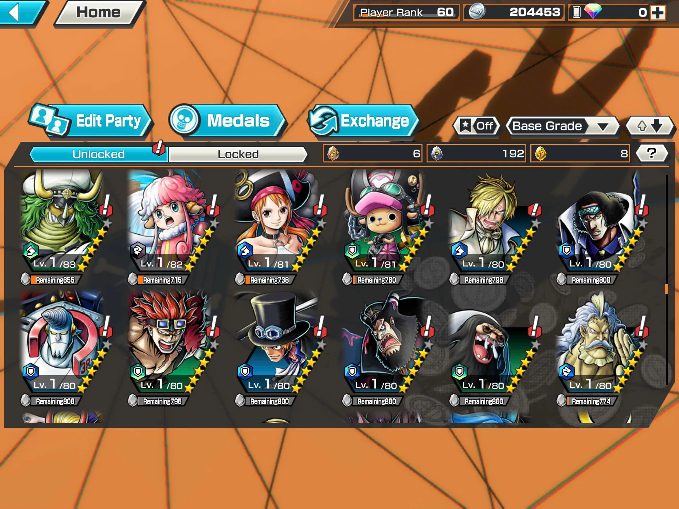 BR482-IOS+Android-Hyber Boost 43+5 Ex(Kuzan+Akainu+Luffy+White Beard+Shank v2)+Good Medal(Color Medal)+Support 162%+Bullet Max+Boa Max+Uta Max+Ulti Max+Sabo Stempede Max+Young Ray Max