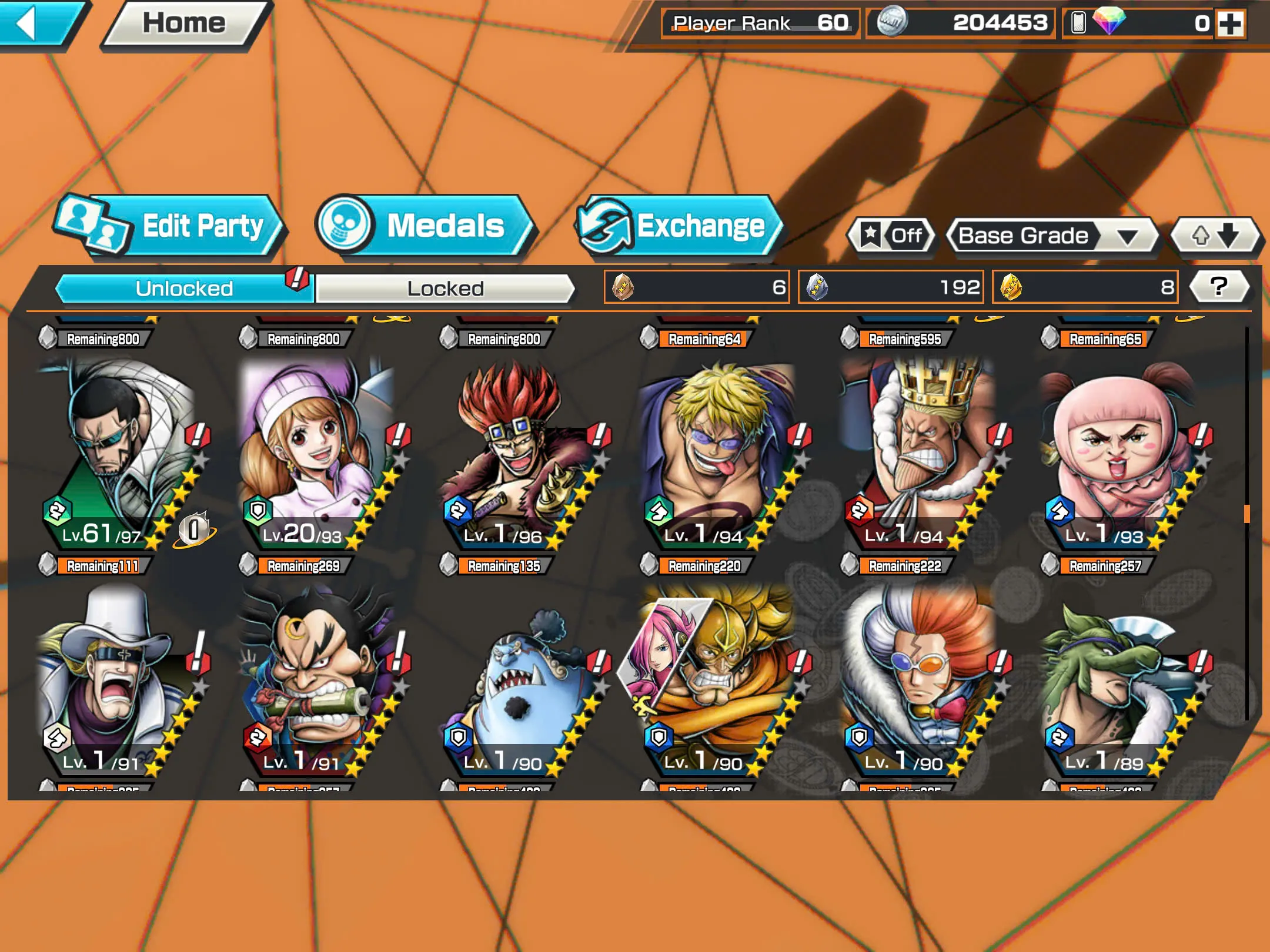 BR482-IOS+Android-Hyber Boost 43+5 Ex(Kuzan+Akainu+Luffy+White Beard+Shank v2)+Good Medal(Color Medal)+Support 162%+Bullet Max+Boa Max+Uta Max+Ulti Max+Sabo Stempede Max+Young Ray Max