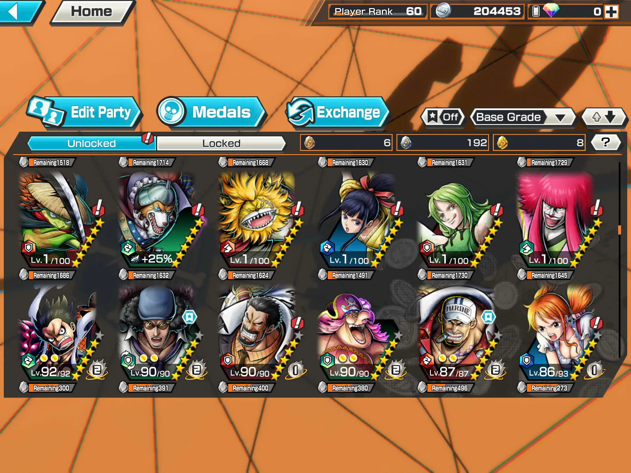 BR482-IOS+Android-Hyber Boost 43+5 Ex(Kuzan+Akainu+Luffy+White Beard+Shank v2)+Good Medal(Color Medal)+Support 162%+Bullet Max+Boa Max+Uta Max+Ulti Max+Sabo Stempede Max+Young Ray Max