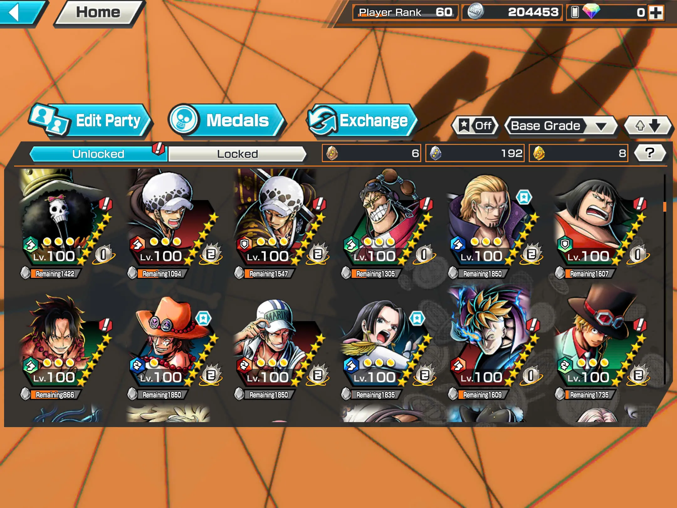 BR482-IOS+Android-Hyber Boost 43+5 Ex(Kuzan+Akainu+Luffy+White Beard+Shank v2)+Good Medal(Color Medal)+Support 162%+Bullet Max+Boa Max+Uta Max+Ulti Max+Sabo Stempede Max+Young Ray Max