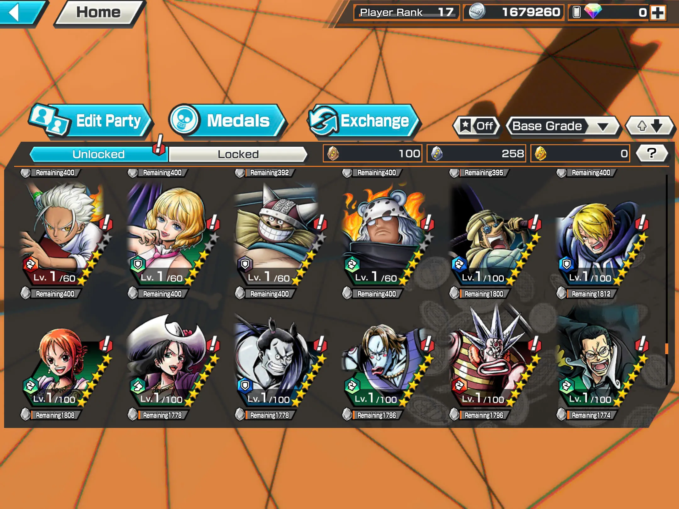 BR480-IOS+Android-5/4 Ex Meta Max(Garp+Sabo+Kuzan+Lucci+Kaido)+Good Medal+Nice Items+Koby+Yonji+Ichiji+S-Bear+Robin+Egghead Zoro+Egghead Luffy+Kalgara+Noland