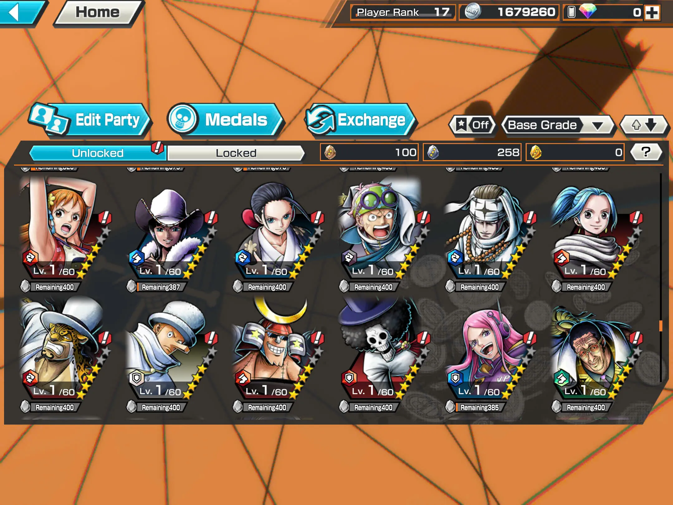 BR480-IOS+Android-5/4 Ex Meta Max(Garp+Sabo+Kuzan+Lucci+Kaido)+Good Medal+Nice Items+Koby+Yonji+Ichiji+S-Bear+Robin+Egghead Zoro+Egghead Luffy+Kalgara+Noland