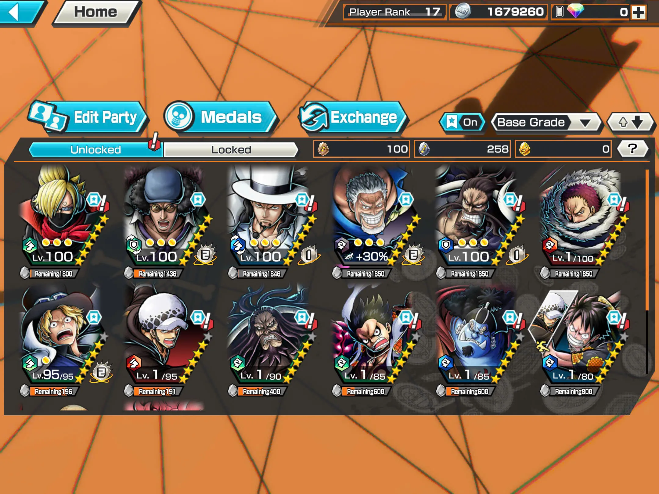 BR480-IOS+Android-5/4 Ex Meta Max(Garp+Sabo+Kuzan+Lucci+Kaido)+Good Medal+Nice Items+Koby+Yonji+Ichiji+S-Bear+Robin+Egghead Zoro+Egghead Luffy+Kalgara+Noland