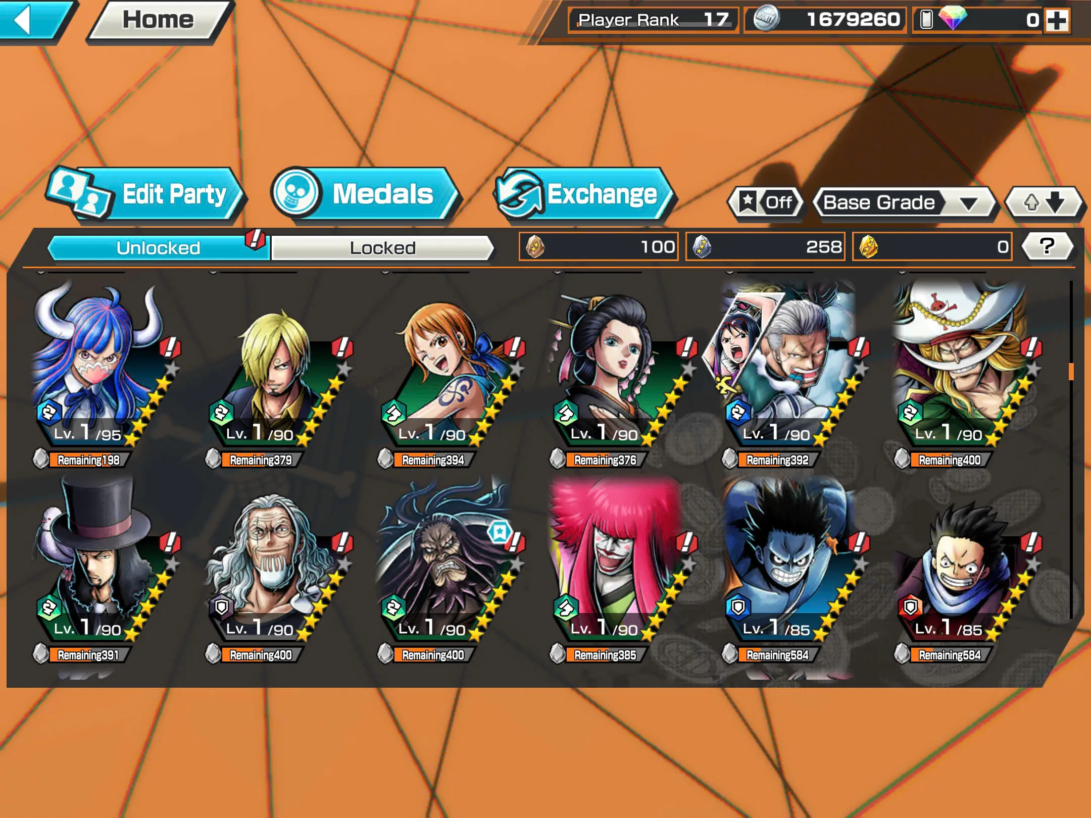 BR480-IOS+Android-5/4 Ex Meta Max(Garp+Sabo+Kuzan+Lucci+Kaido)+Good Medal+Nice Items+Koby+Yonji+Ichiji+S-Bear+Robin+Egghead Zoro+Egghead Luffy+Kalgara+Noland