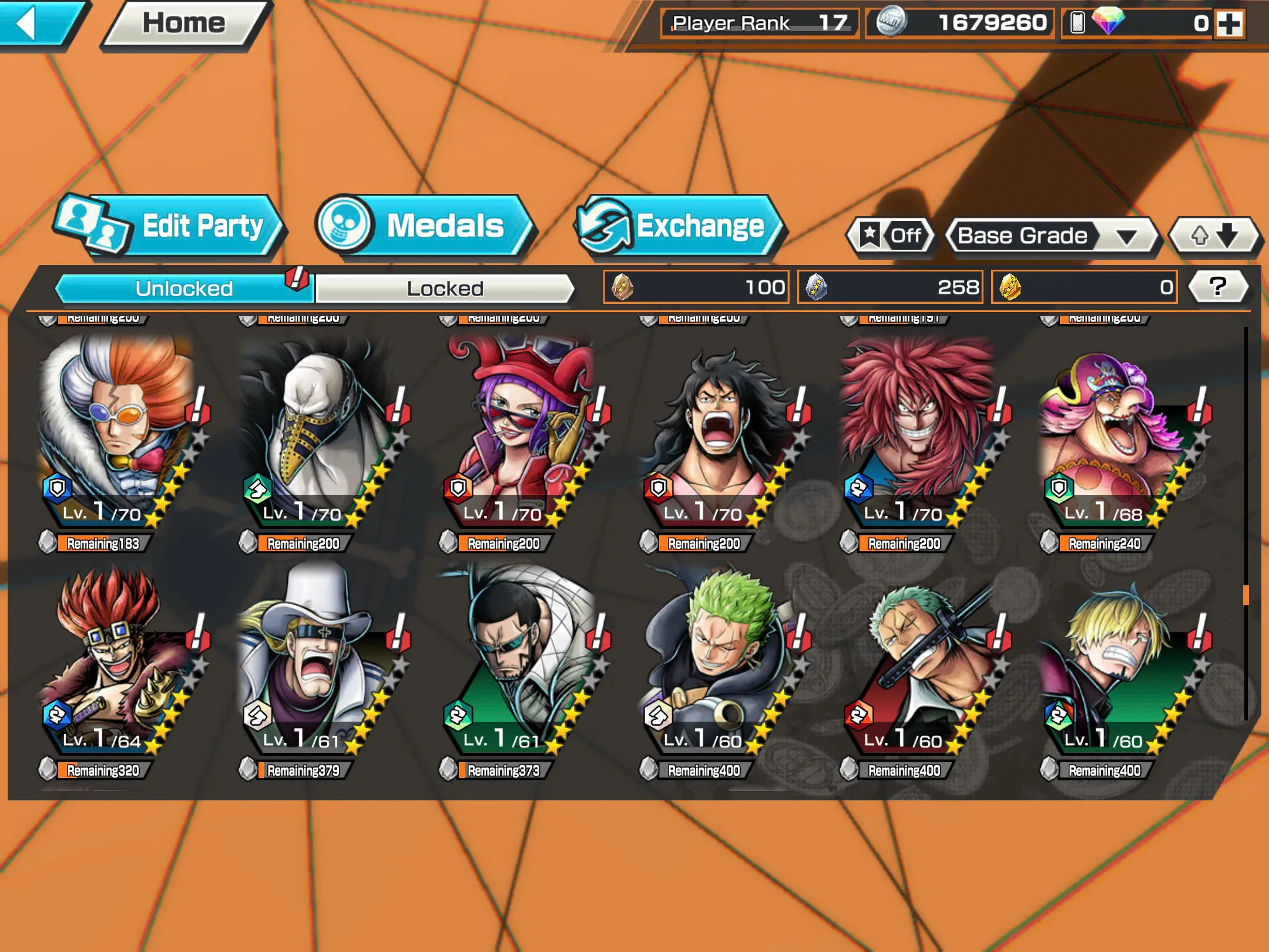 BR480-IOS+Android-5/4 Ex Meta Max(Garp+Sabo+Kuzan+Lucci+Kaido)+Good Medal+Nice Items+Koby+Yonji+Ichiji+S-Bear+Robin+Egghead Zoro+Egghead Luffy+Kalgara+Noland