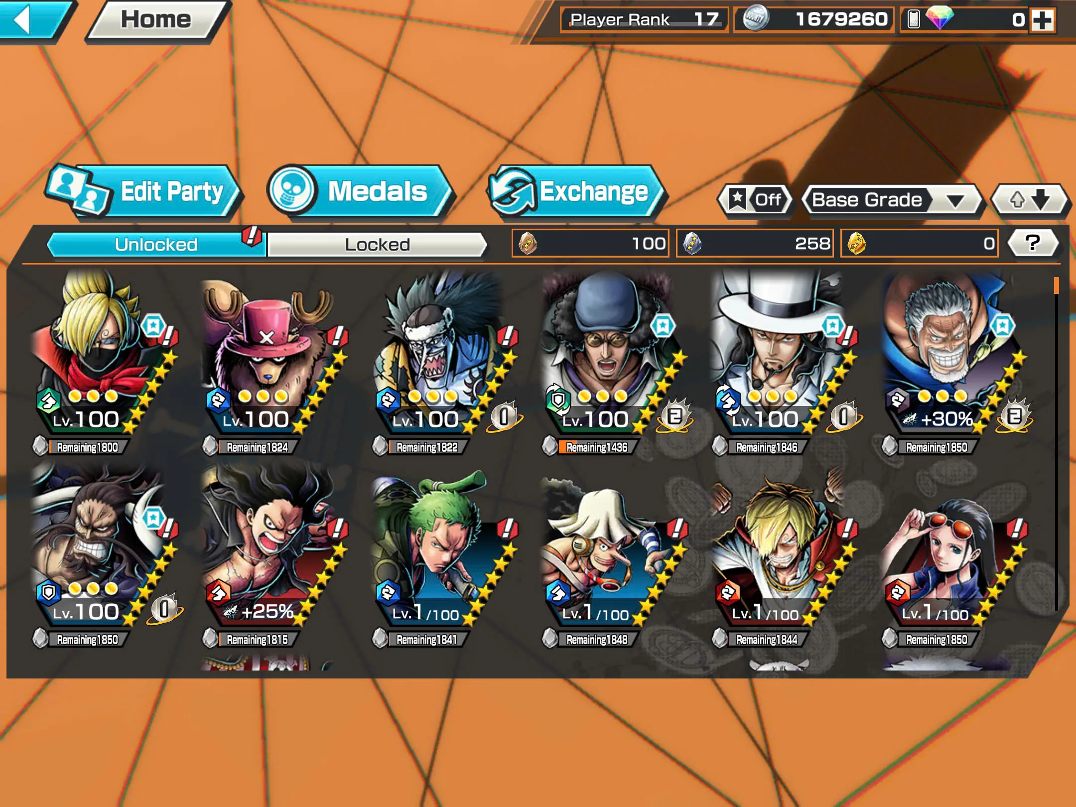 BR480-IOS+Android-5/4 Ex Meta Max(Garp+Sabo+Kuzan+Lucci+Kaido)+Good Medal+Nice Items+Koby+Yonji+Ichiji+S-Bear+Robin+Egghead Zoro+Egghead Luffy+Kalgara+Noland