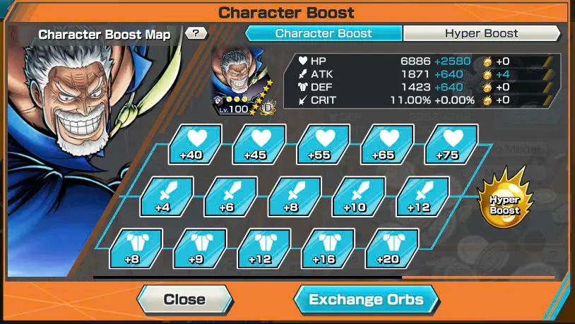 BR484-IOS+Android-Garp Full Boost 52/52+4 Ex(Shank v4+Akainu+Shank v2)+Good Medal+Kaku Max+Koby Max+Cracker Max+Shiryu v2+Sanji+Sentomaru v2+Egghead Luffy+Oden v2