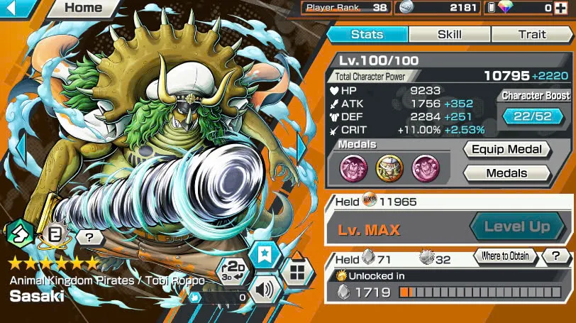 BR486-IOS+Android-Hyber 11-3 Ex Max 11k Power(Lucci+White Beard+Zoro)+Good Medal(Color Medal)+Support 153%+Carrot Boost 3+Rayleigh Max+Uta v3+Sasaki Max+Who Who+King+Egghead Zoro