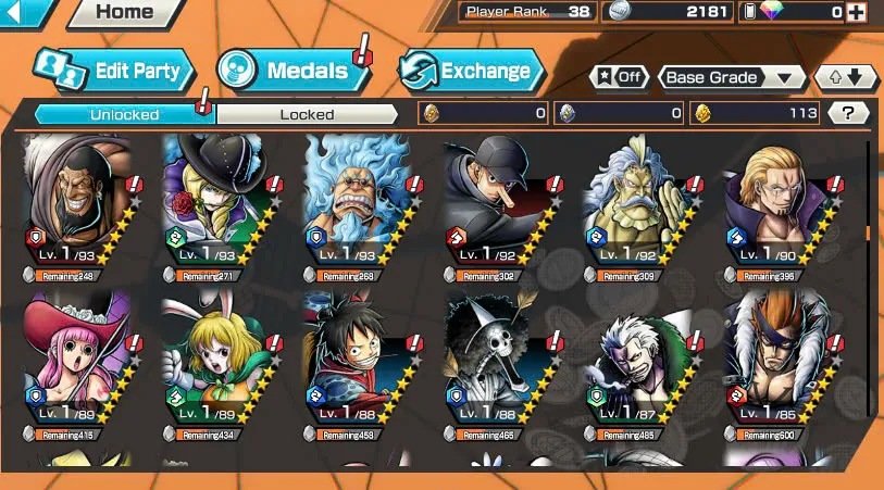 BR486-IOS+Android-Hyber 11-3 Ex Max 11k Power(Lucci+White Beard+Zoro)+Good Medal(Color Medal)+Support 153%+Carrot Boost 3+Rayleigh Max+Uta v3+Sasaki Max+Who Who+King+Egghead Zoro