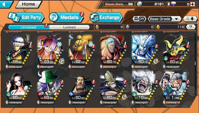 BR486-IOS+Android-Hyber 11-3 Ex Max 11k Power(Lucci+White Beard+Zoro)+Good Medal(Color Medal)+Support 153%+Carrot Boost 3+Rayleigh Max+Uta v3+Sasaki Max+Who Who+King+Egghead Zoro