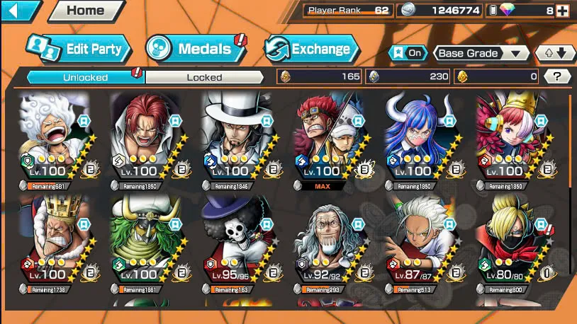 BR487-IOS+Android-Hyber Boost 68+Kid Law Full Boost+4 Ex Max 11K Power(Shank v4+Lucci+Luffy Gear 5)+Vip Medal+Support 163%+Uta Max+Ulti Max+Brook+S-Hawk+Rayleigh+Yasopp+Karasu+Noland+Sanji