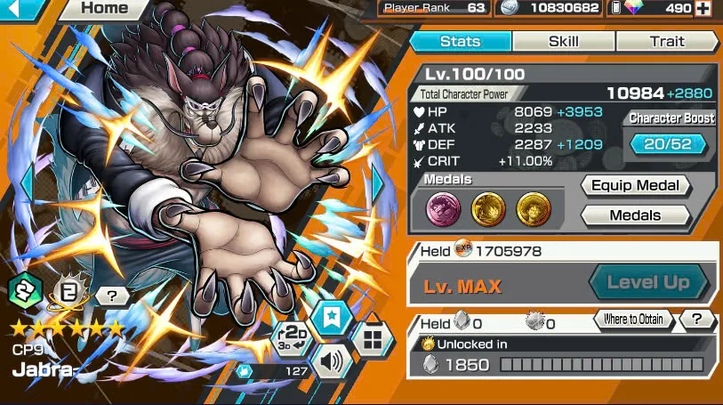 BR490-Android-Hyber Boost 66+490 Diamond RD+12 Ex(Zoro Full Boost+Kuzan+Lucci+Snake+Roger v1+Kaido+Gear 5+Roger v2+Luffy+Yamato v2+Kid Law+Shank v2)+Vip Medal+Support 165%+Many Bounty Festival Max+Strong Account