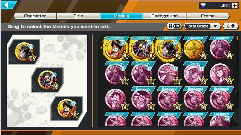 BR490-Android-Hyber Boost 66+490 Diamond RD+12 Ex(Zoro Full Boost+Kuzan+Lucci+Snake+Roger v1+Kaido+Gear 5+Roger v2+Luffy+Yamato v2+Kid Law+Shank v2)+Vip Medal+Support 165%+Many Bounty Festival Max+Strong Account