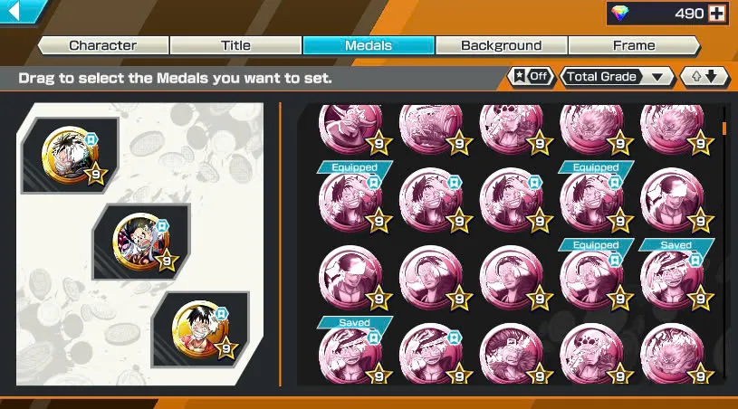 BR490-Android-Hyber Boost 66+490 Diamond RD+12 Ex(Zoro Full Boost+Kuzan+Lucci+Snake+Roger v1+Kaido+Gear 5+Roger v2+Luffy+Yamato v2+Kid Law+Shank v2)+Vip Medal+Support 165%+Many Bounty Festival Max+Strong Account