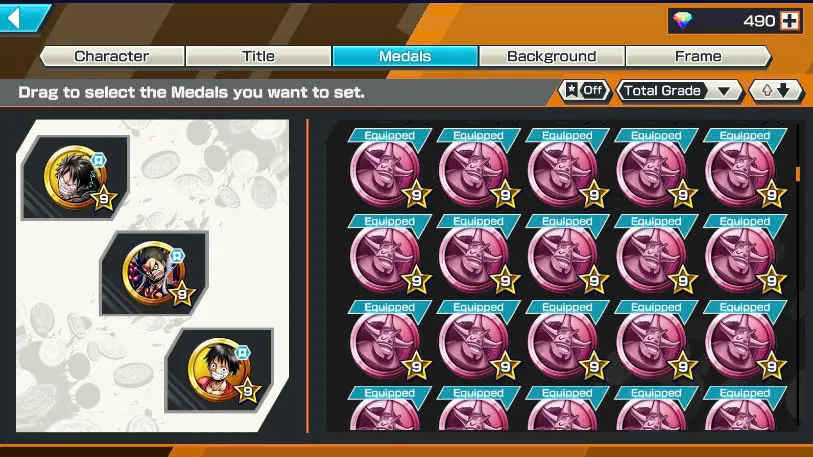 BR490-Android-Hyber Boost 66+490 Diamond RD+12 Ex(Zoro Full Boost+Kuzan+Lucci+Snake+Roger v1+Kaido+Gear 5+Roger v2+Luffy+Yamato v2+Kid Law+Shank v2)+Vip Medal+Support 165%+Many Bounty Festival Max+Strong Account