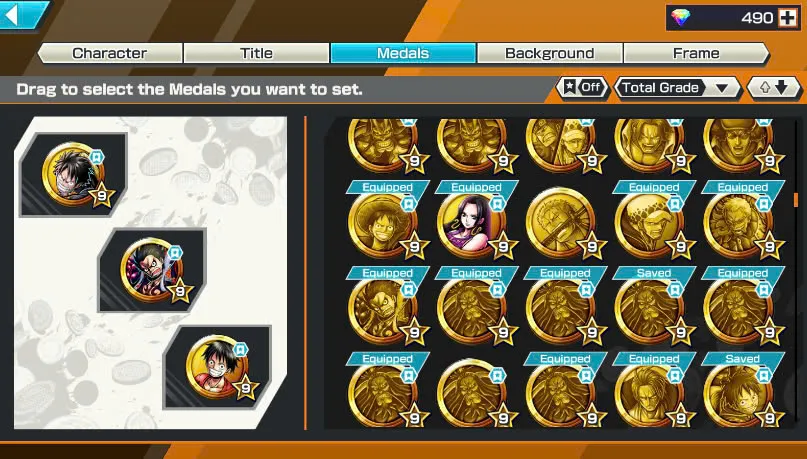 BR490-Android-Hyber Boost 66+490 Diamond RD+12 Ex(Zoro Full Boost+Kuzan+Lucci+Snake+Roger v1+Kaido+Gear 5+Roger v2+Luffy+Yamato v2+Kid Law+Shank v2)+Vip Medal+Support 165%+Many Bounty Festival Max+Strong Account