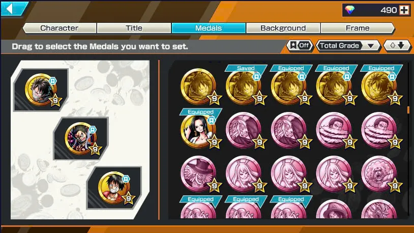 BR490-Android-Hyber Boost 66+490 Diamond RD+12 Ex(Zoro Full Boost+Kuzan+Lucci+Snake+Roger v1+Kaido+Gear 5+Roger v2+Luffy+Yamato v2+Kid Law+Shank v2)+Vip Medal+Support 165%+Many Bounty Festival Max+Strong Account