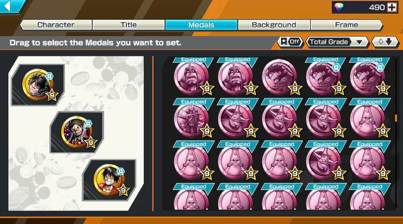 BR490-Android-Hyber Boost 66+490 Diamond RD+12 Ex(Zoro Full Boost+Kuzan+Lucci+Snake+Roger v1+Kaido+Gear 5+Roger v2+Luffy+Yamato v2+Kid Law+Shank v2)+Vip Medal+Support 165%+Many Bounty Festival Max+Strong Account