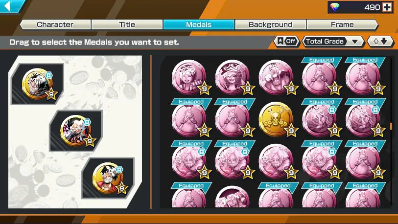 BR490-Android-Hyber Boost 66+490 Diamond RD+12 Ex(Zoro Full Boost+Kuzan+Lucci+Snake+Roger v1+Kaido+Gear 5+Roger v2+Luffy+Yamato v2+Kid Law+Shank v2)+Vip Medal+Support 165%+Many Bounty Festival Max+Strong Account
