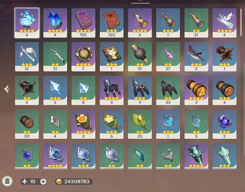 GI1383 Kazuha + Mualani + Harlequin C1 + Sitlali + Shilonen + 21 Legendary + Signature Weapons