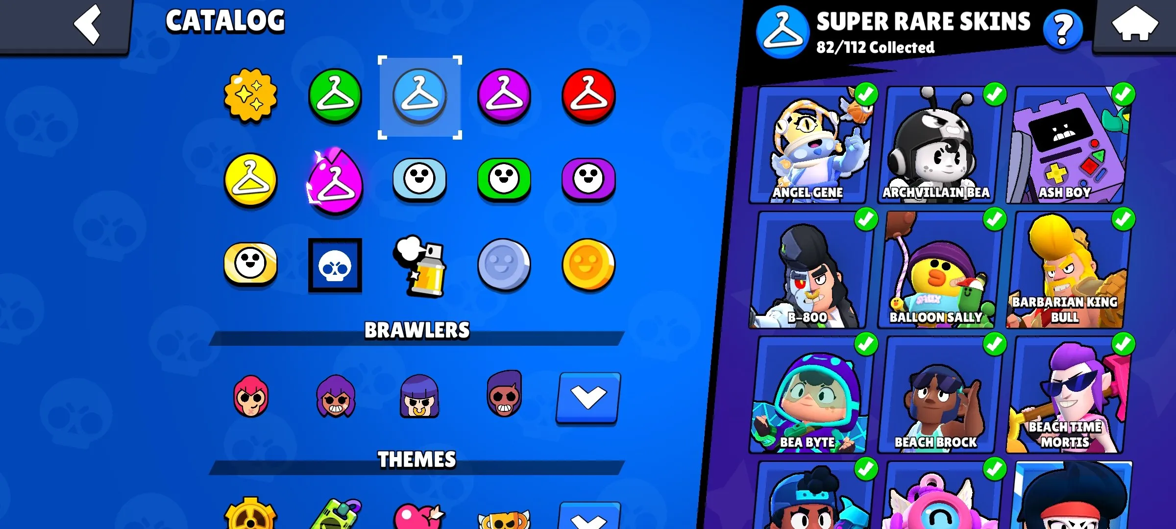 BS1930 73290 Trophies 95/97 Brawlers 266 Skins 68 Power 11 Hypercharge Demon Mortis Devilish Mortis Godzilla Buzz 