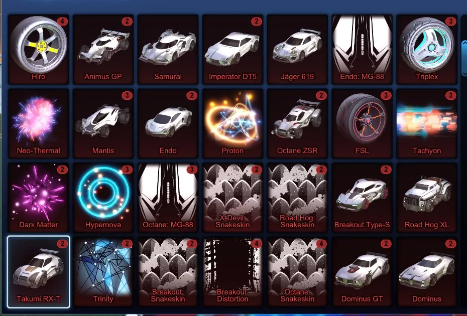 STOCK445 //Fennec, 68 Cars, 34 Black Market, Painted Venom, Titanium White & Saffron Merc, Lobo, Looper, Pulsus, Stella, Truncheon