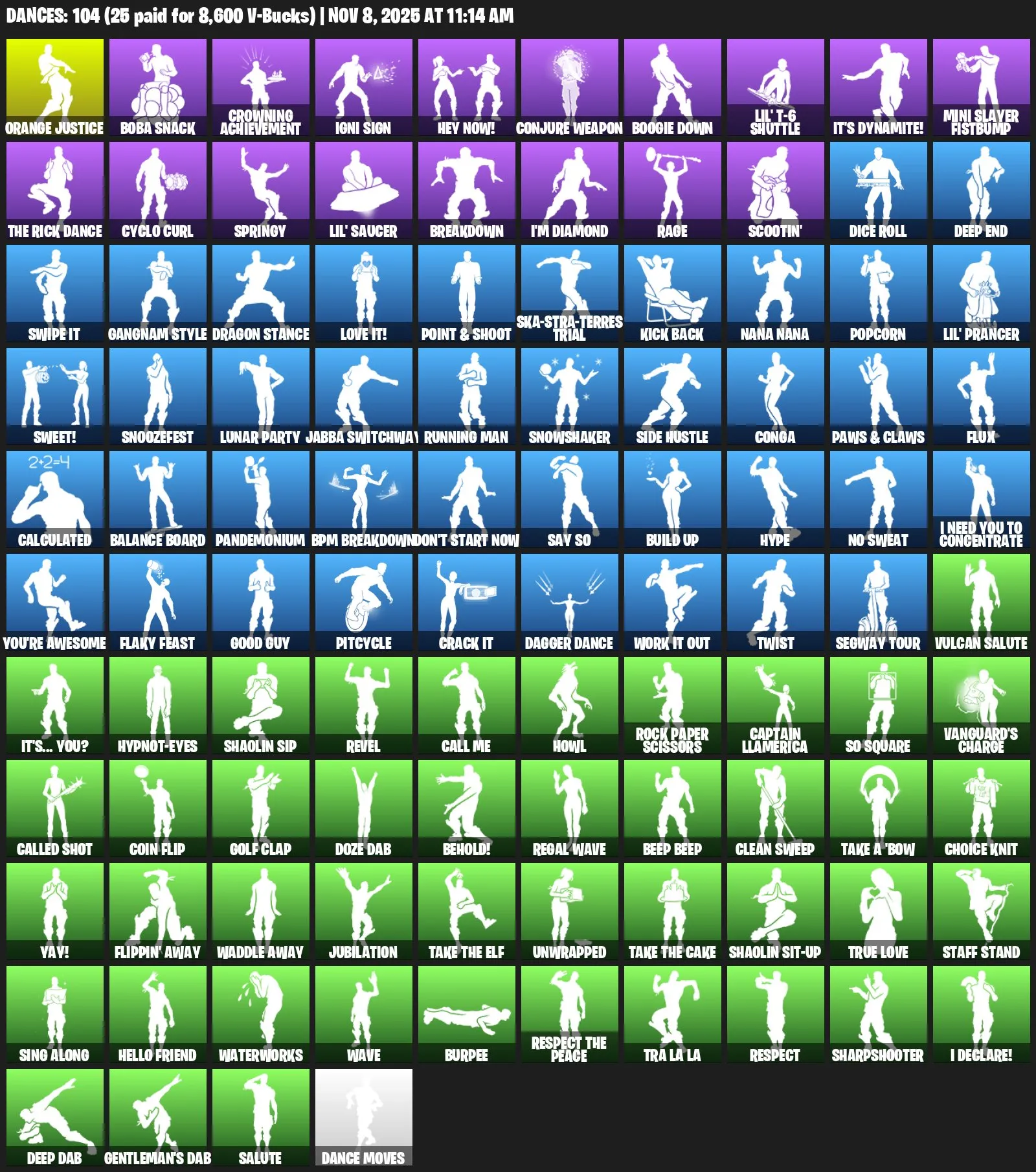 F985 Blue Knights, Take The L, Rare Skins, Full Access, 85 Skins