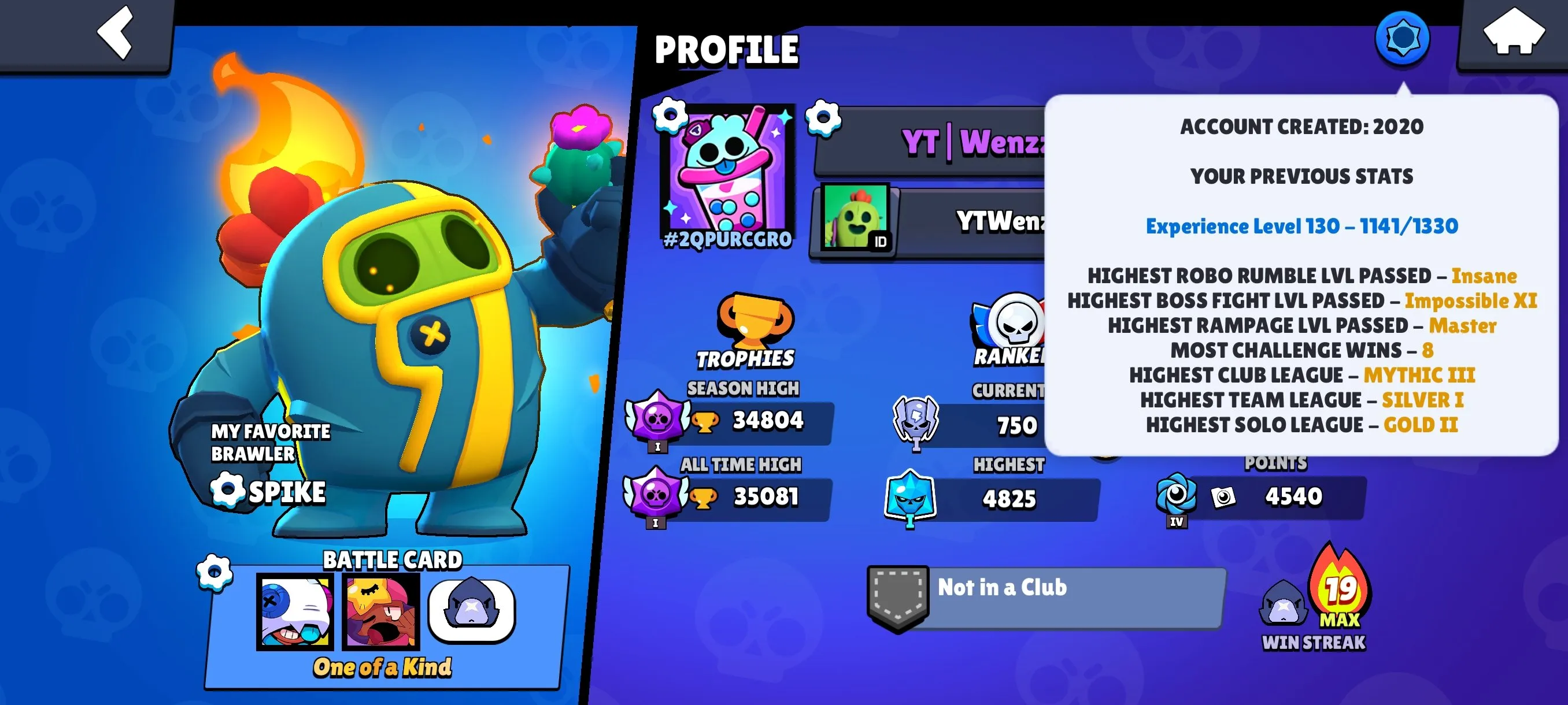 BS1925 High Hypercharge 34k Trophies Account 111 Skins Godzilla Buzz Sovereign Rico Spongebob El Primo Squad Buster Shelly