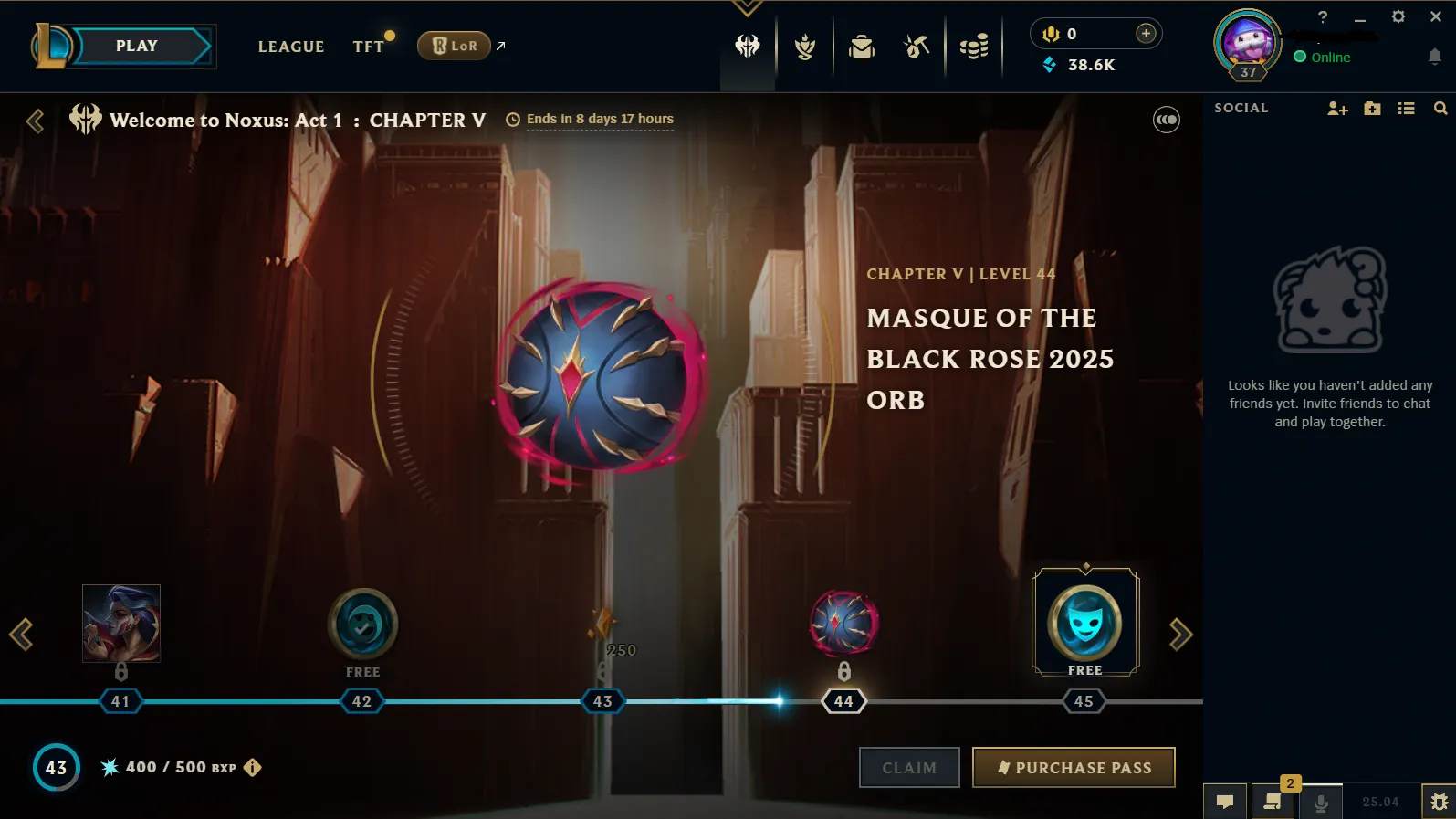 👑 EUW ⸱ Emerald 3 🎗️ S15 Split 1 ( NEW ) 💎 %67 WINRATE / DIAMOND MMR 🎀 TOP / RIVEN Main 🚀 38.6K B.E ❄️ High Quality LOL Account ⭐ Warranty ✨ Full Access ⌛ Instant Delivery 📧 Mail Changeable 📷 Check Photos