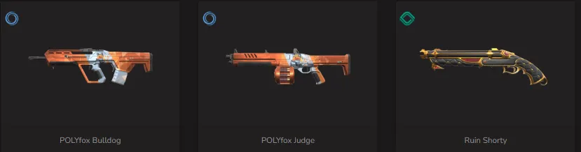 1 KNIFE+SOVEREIGN SWORD+SERENITY(PHANTOM+JUDGE+GHOST+SPECTRE)+RUIN(VANDAL+MARSHAL+GUARDIAN+SHORTY)+SURGE(STINGER+BUCKY+CLASSIC)+ | AP | GOLD 2 |  12 SKINS |9 AGENTS | FULL ACCESS | SCREENSHOTS INSIDE