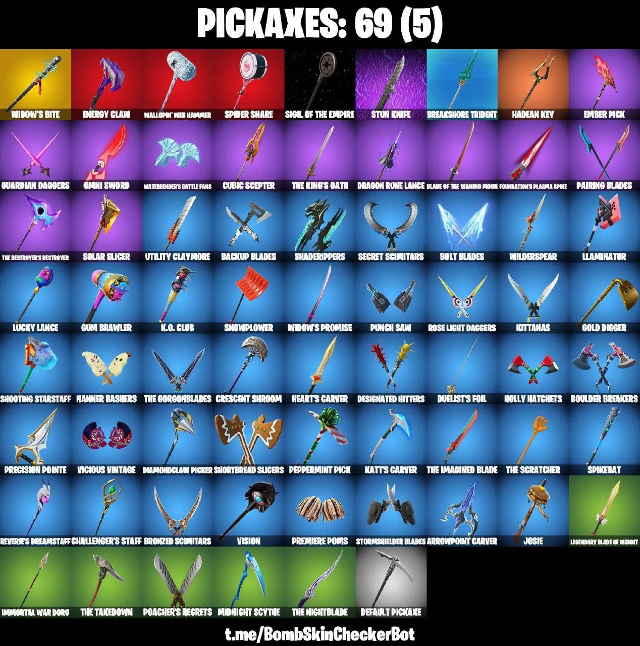 53 SKINS+DYNAMO DANCER+SPIDERMAN+DARTH VADER+EVIE+TSUKI 2.0+REVERIE